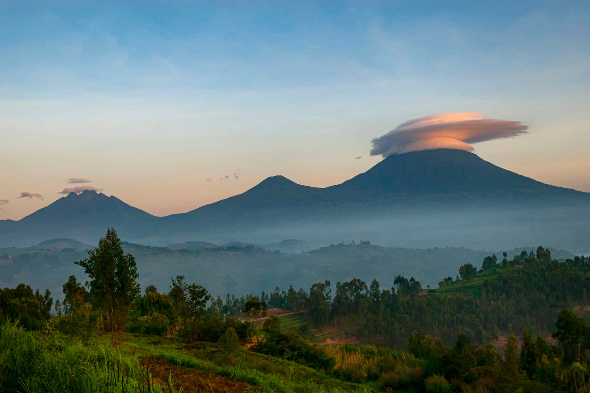Virunga volcanoes, Rwanda